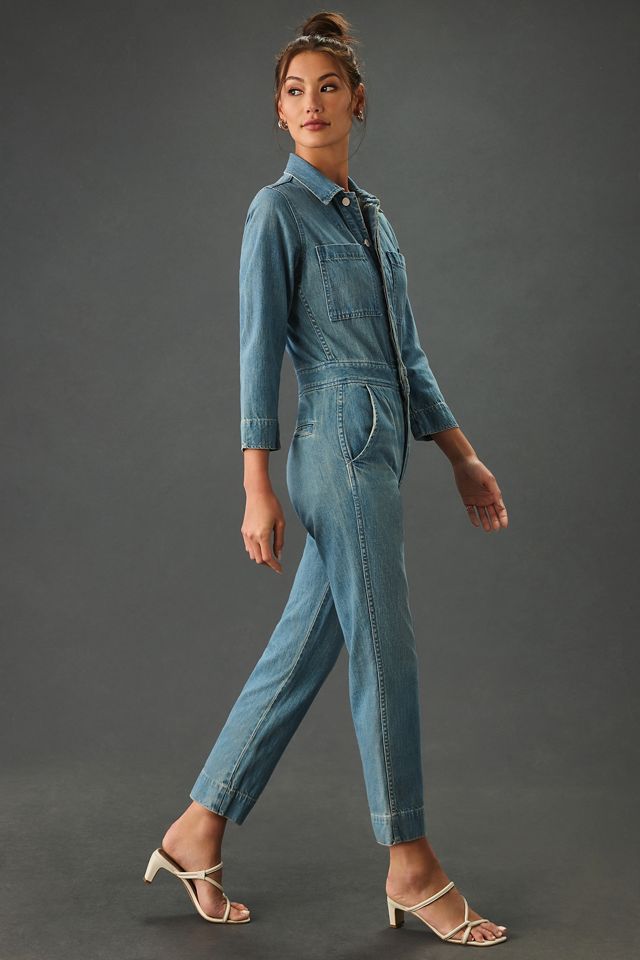 AMO Skip Denim Jumpsuit | Anthropologie