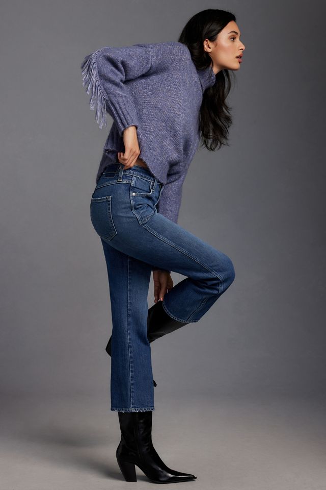 Abigail Hollow Denim Jeans In Black