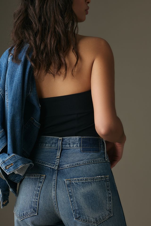 AMO Sonia Cuffed Mid-Rise Straight-Leg Jeans #5