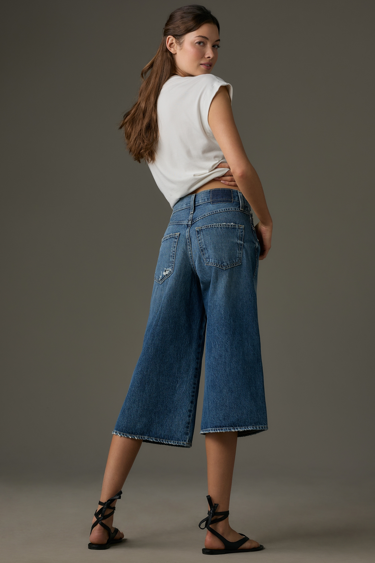 AMO Gabriela Culotte High-Rise Wide-Leg Jeans