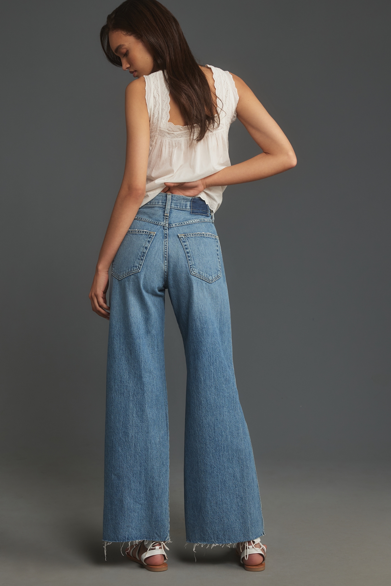 AMO Frida High-Rise Wide-Leg Jeans