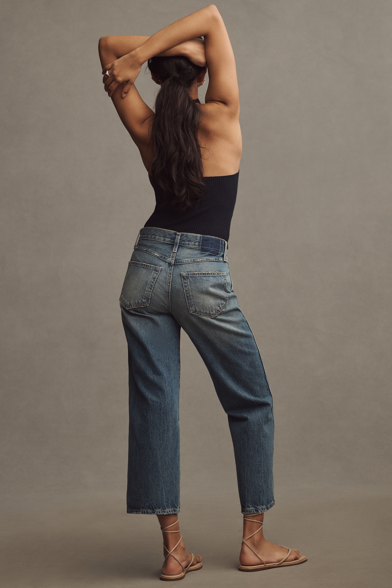 AMO Billie Mid-Rise Straight-Leg Jeans