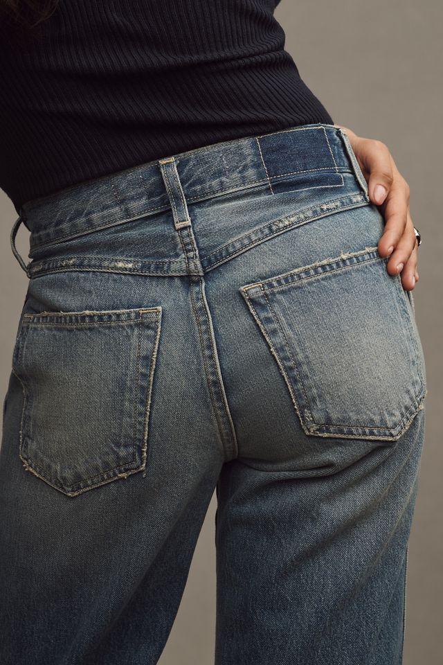 AMO Billie Mid-Rise Straight-Leg Jeans #4