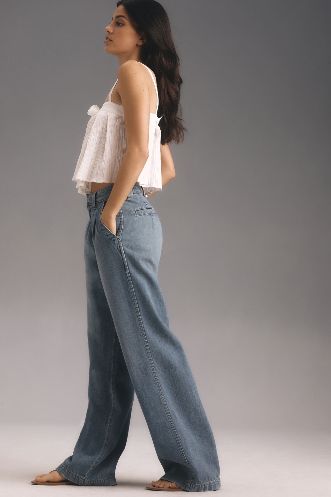 AMO Matilda Trouser Mid-Rise Wide-Leg Jeans