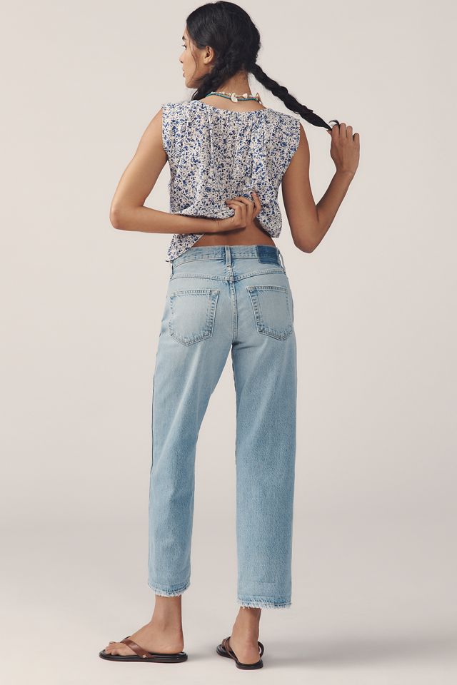 AMO Valentina Mid-Rise Straight-Leg Jeans #2