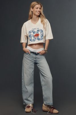 AMO Frida High-Rise Crop Wide-Leg Jeans