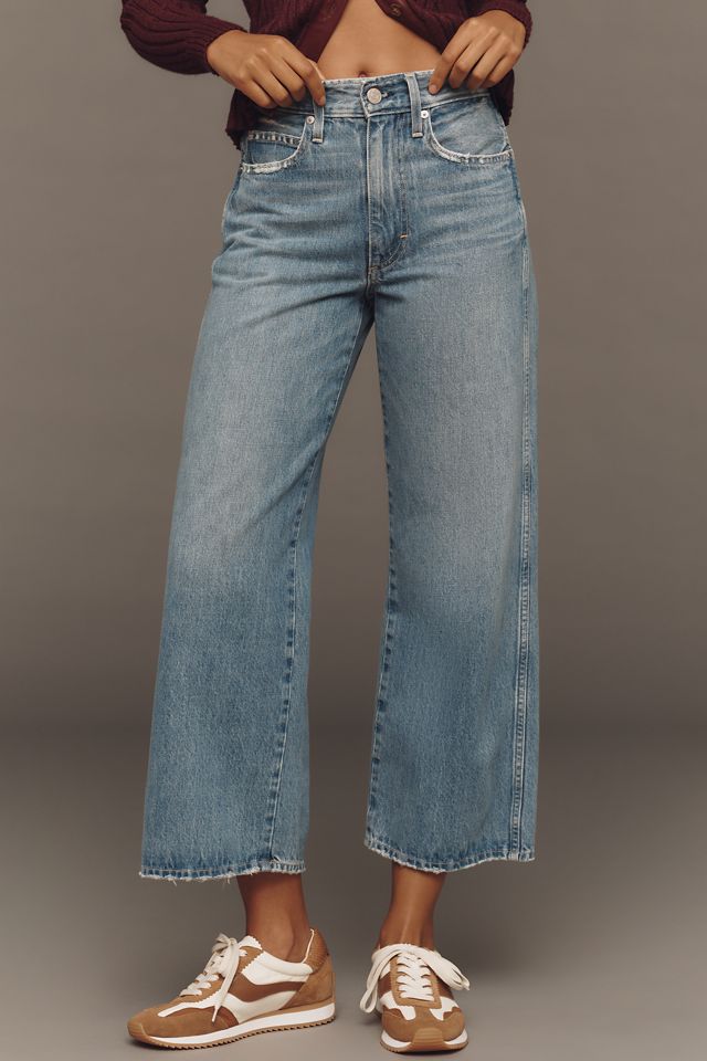AMO Frida High-Rise Crop Wide-Leg Jeans #1