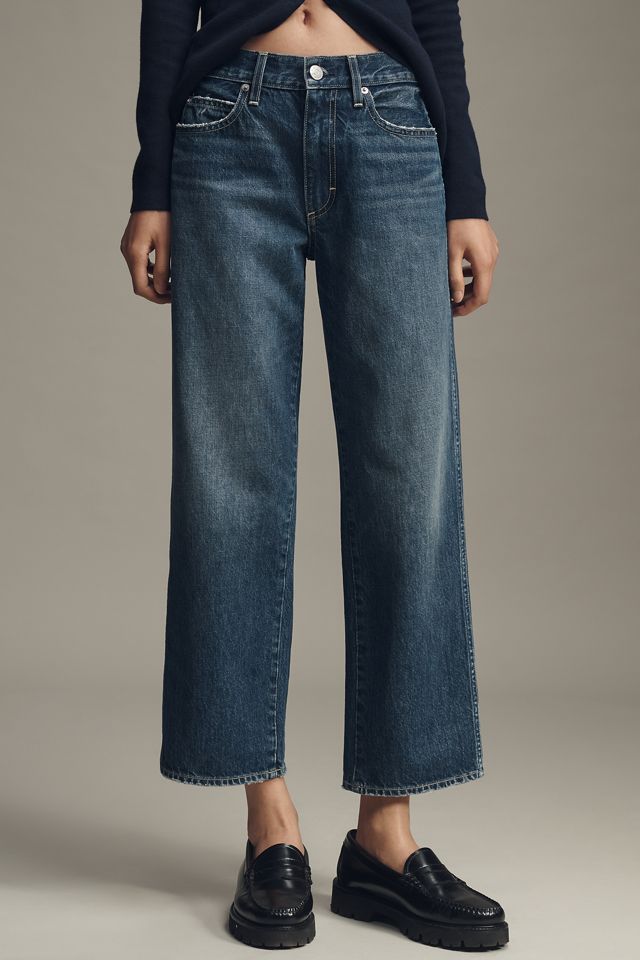 AMO Billie High-Rise Crop Wide-Leg Jeans #1