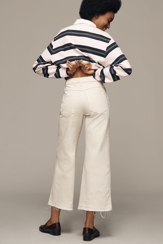 AMO Marjorie Mid-Rise Crop Wide-Leg Jeans #3