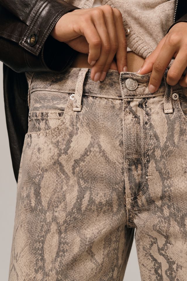 AMO Billie High-Rise Crop Straight-Leg Jeans #1