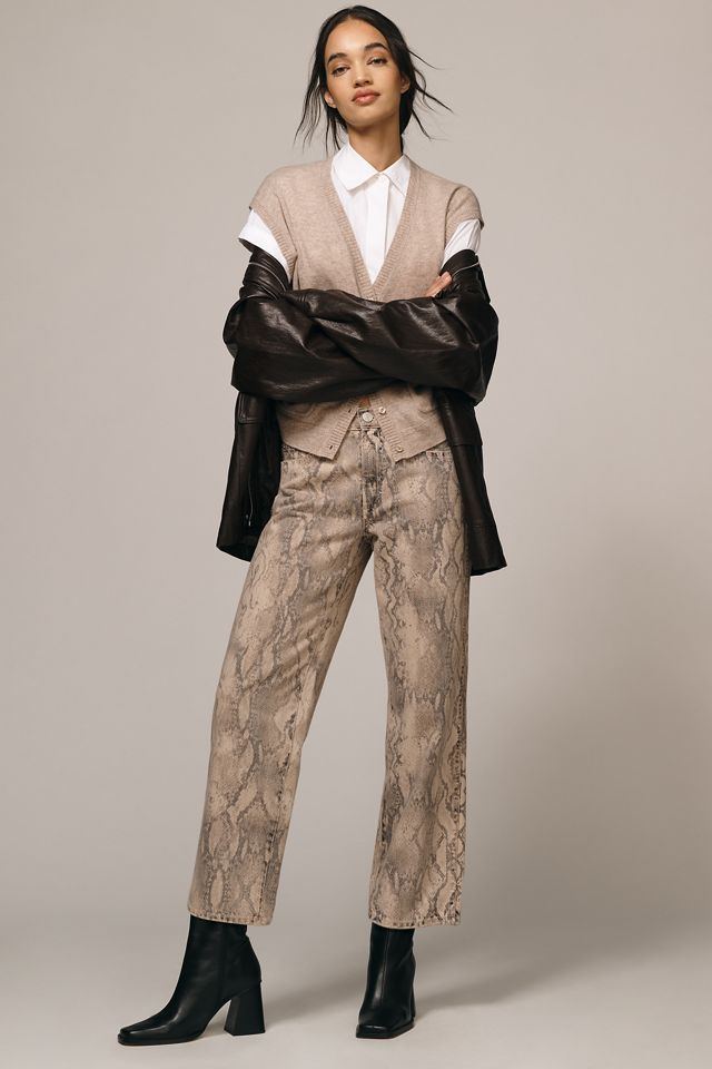 AMO Billie High-Rise Crop Straight-Leg Jeans #2