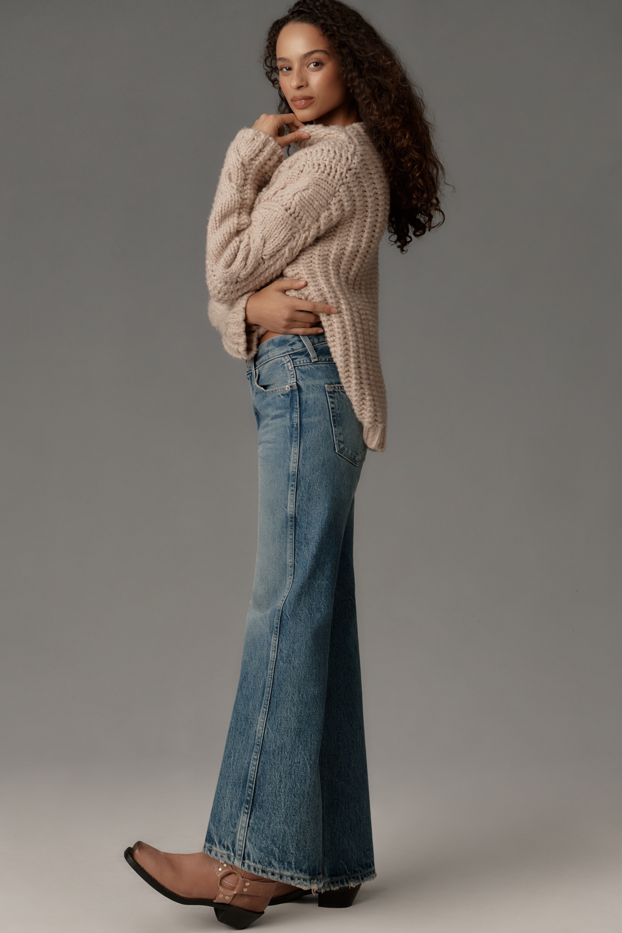 AMO Robbie High-Rise Wide-Leg Jeans
