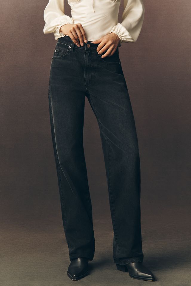 AMO Annette Mid-Rise Wide-Leg Jeans #1