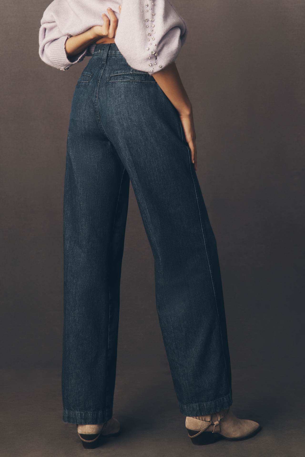 AMO Greta High-Rise Wide-Leg Trouser Jeans
