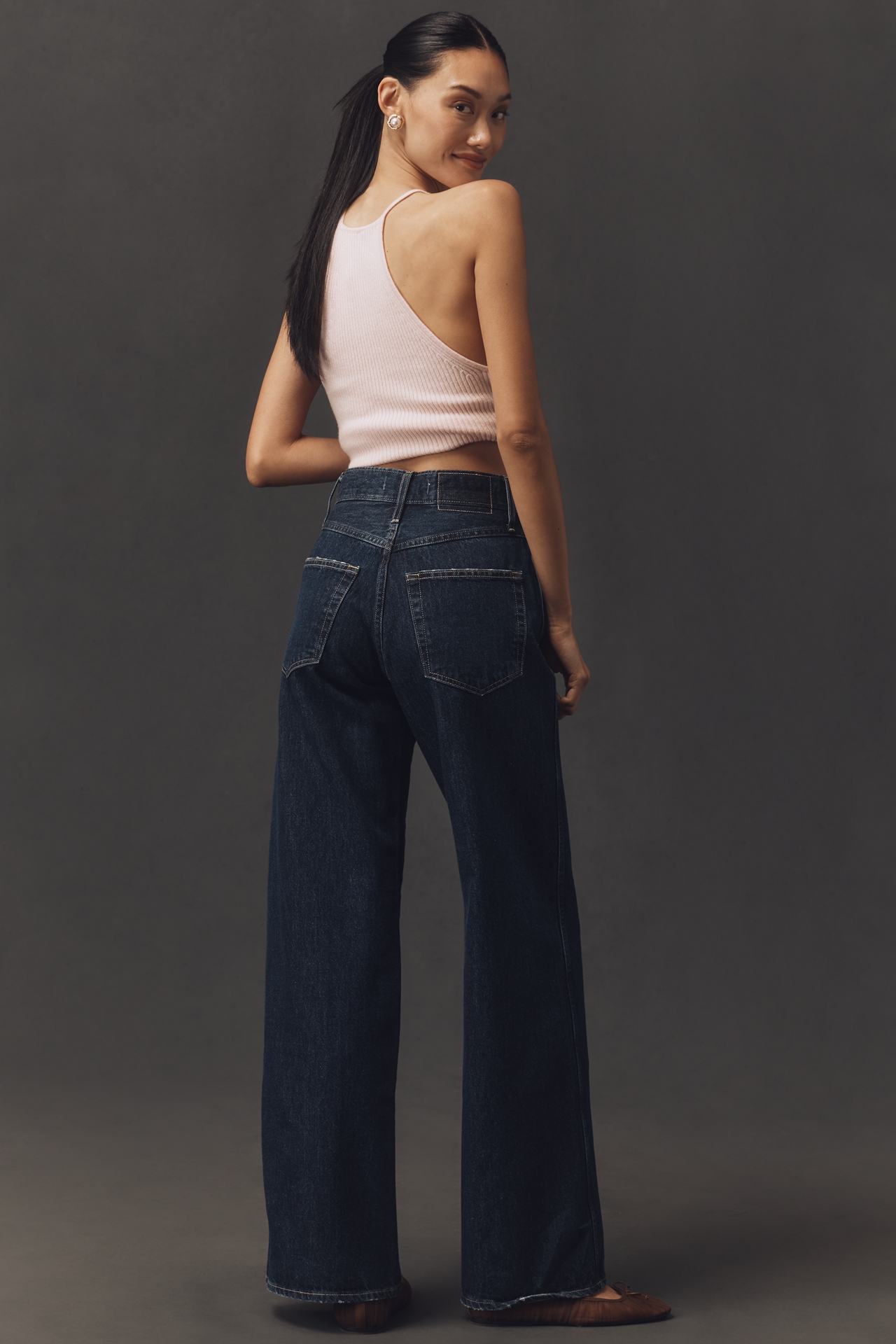 AMO Frida High-Rise Wide-Leg Jeans