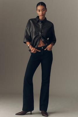 Amo Marcena High-rise Bootleg Jeans In Black