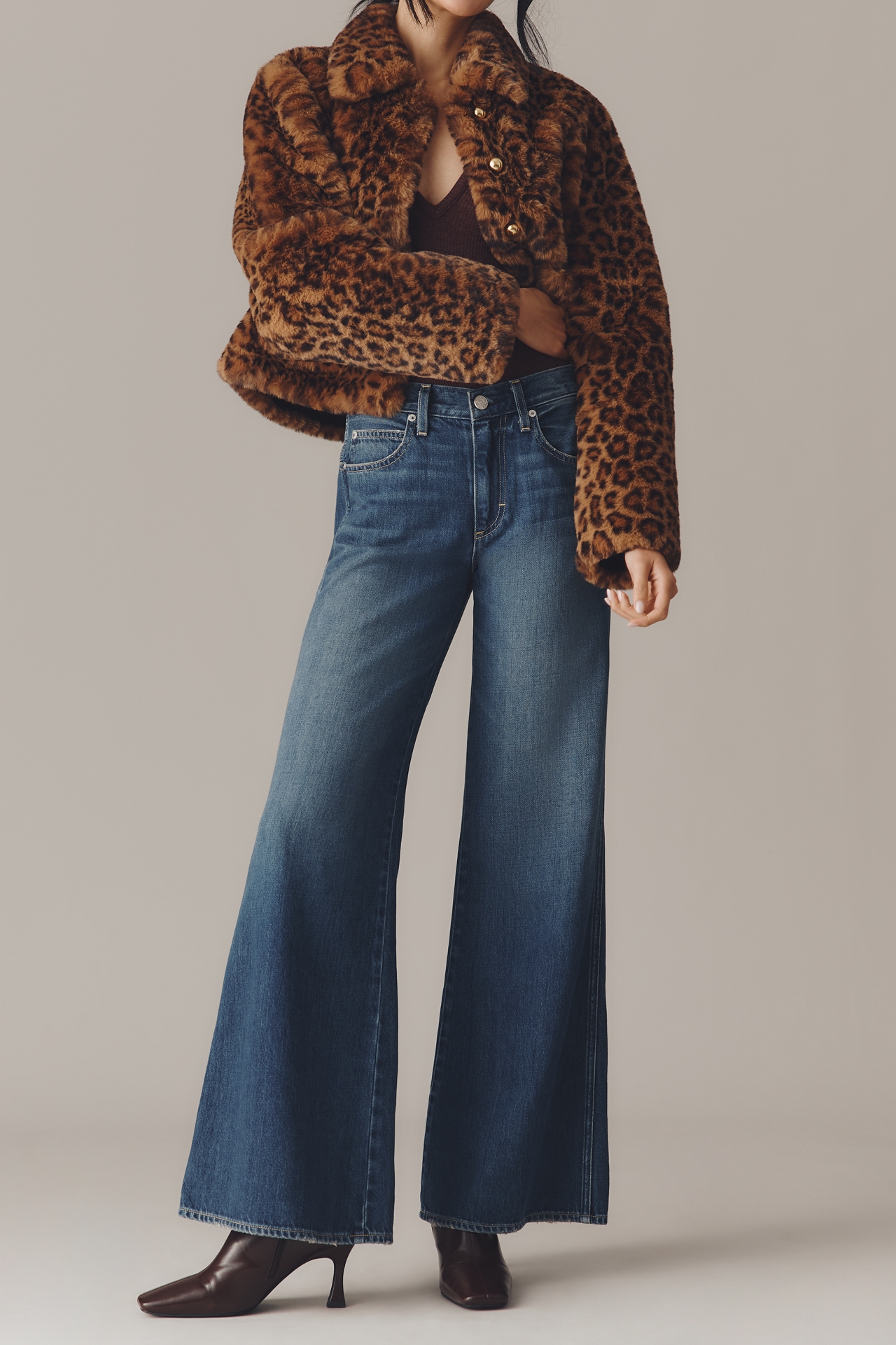 AMO Faith Mid-Rise Flare Jeans