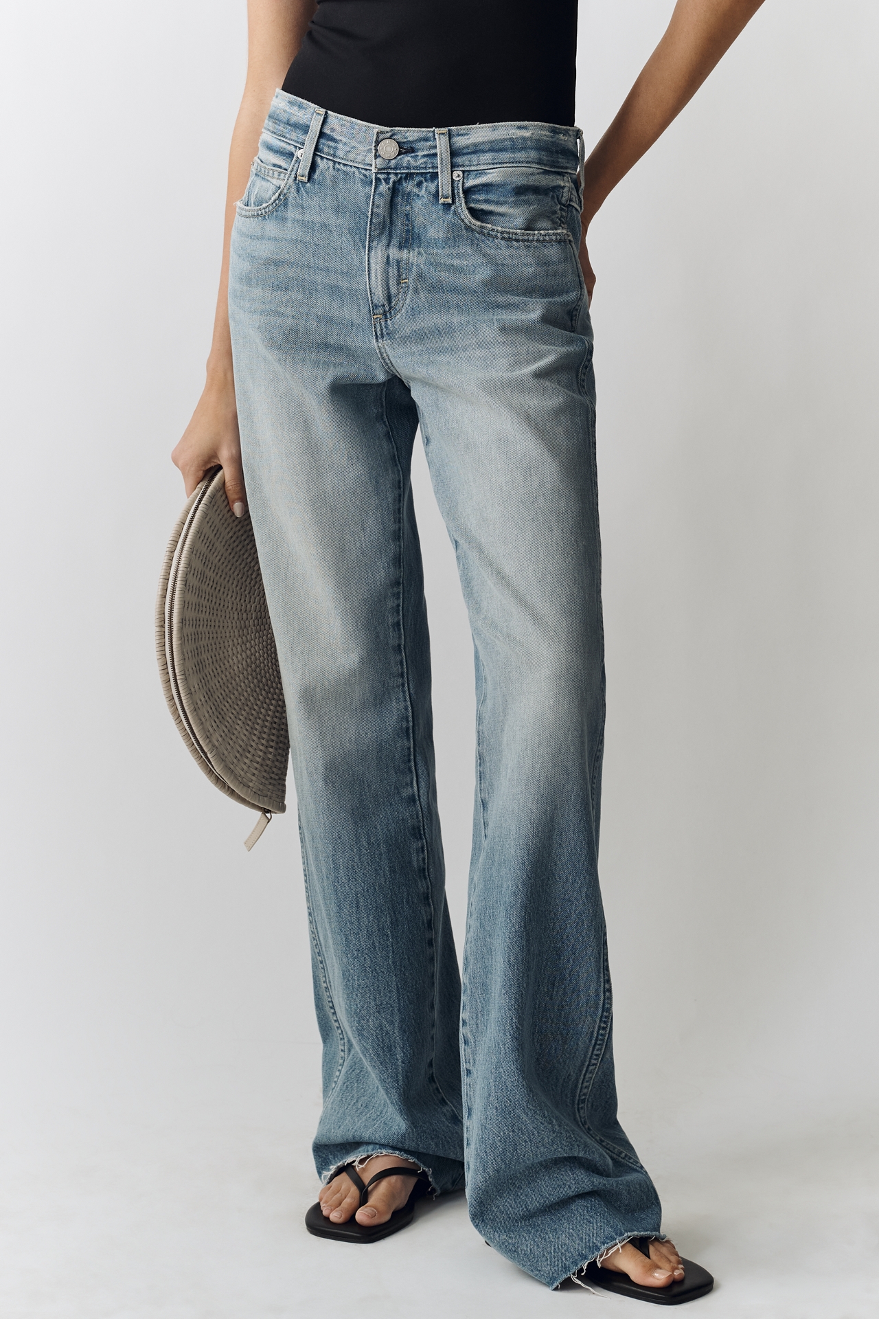 AMO Marcenia Mid-Rise Wide-Leg Jeans