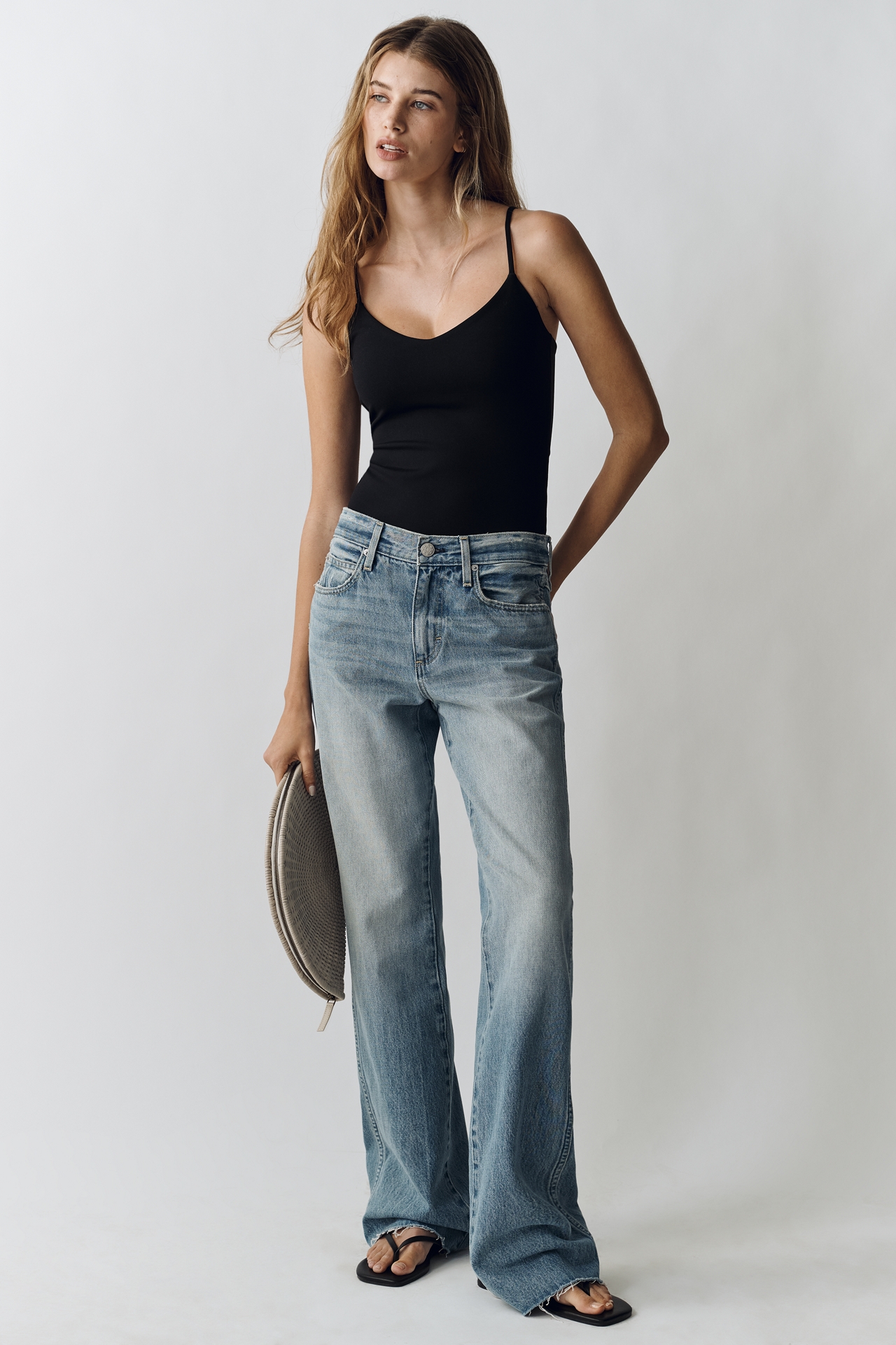 AMO Marcenia Mid-Rise Wide-Leg Jeans
