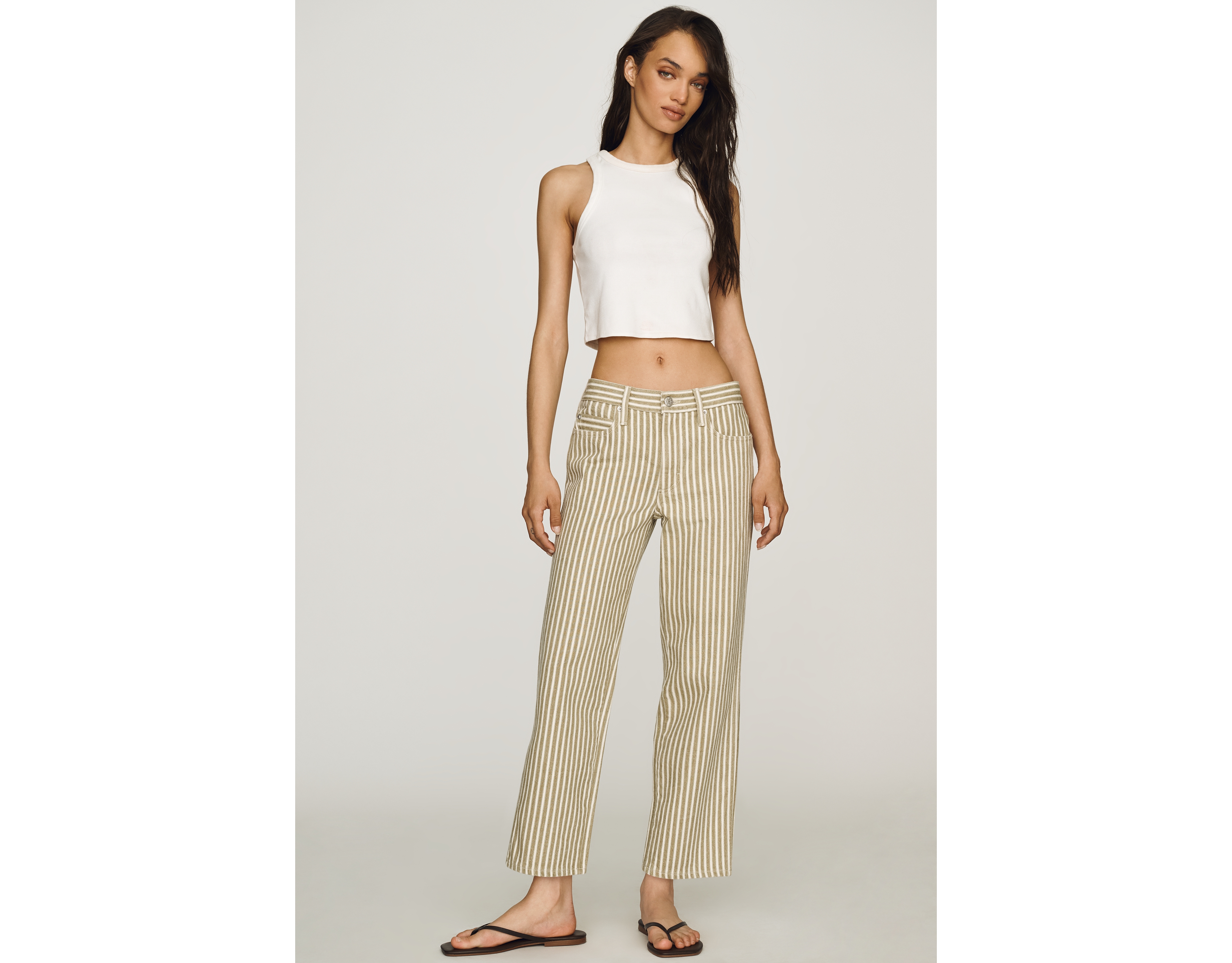 AMO Billie Mid-Rise Straight Jeans