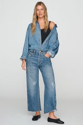 AMO Mid-Rise Straight Jeans
