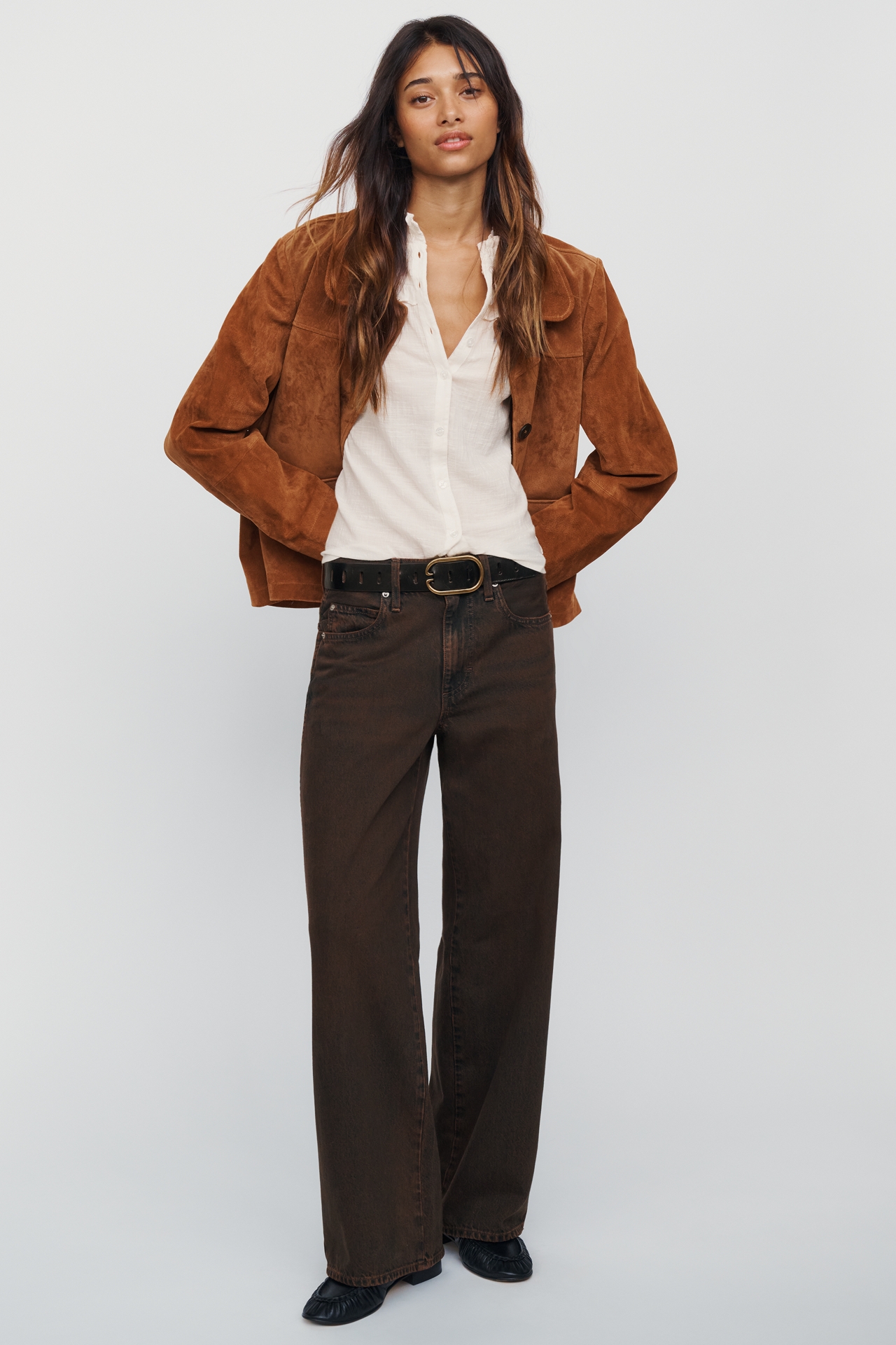 AMO Kira High Rise Straight Leg Jeans