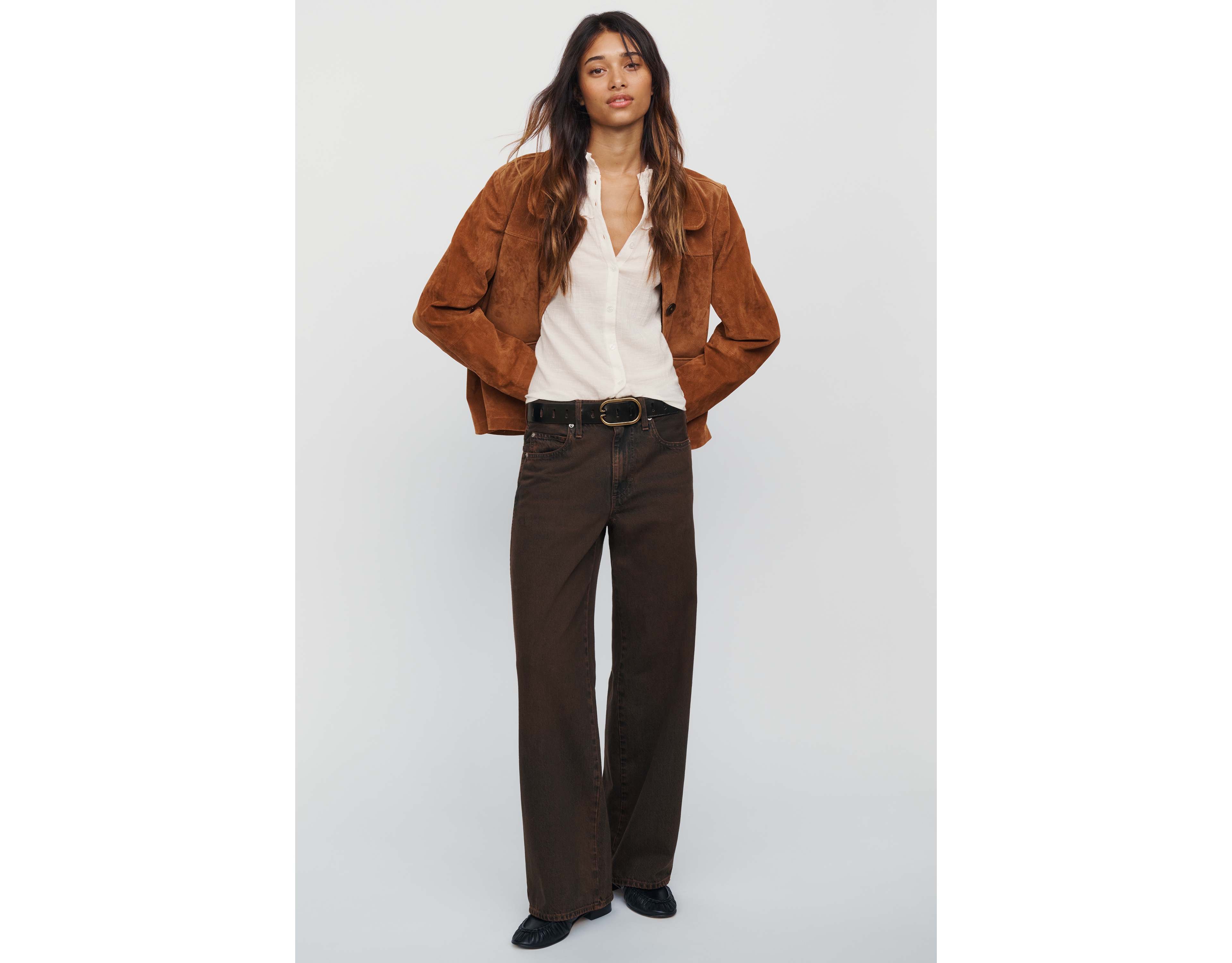 AMO Kira High Rise Straight Leg Jeans