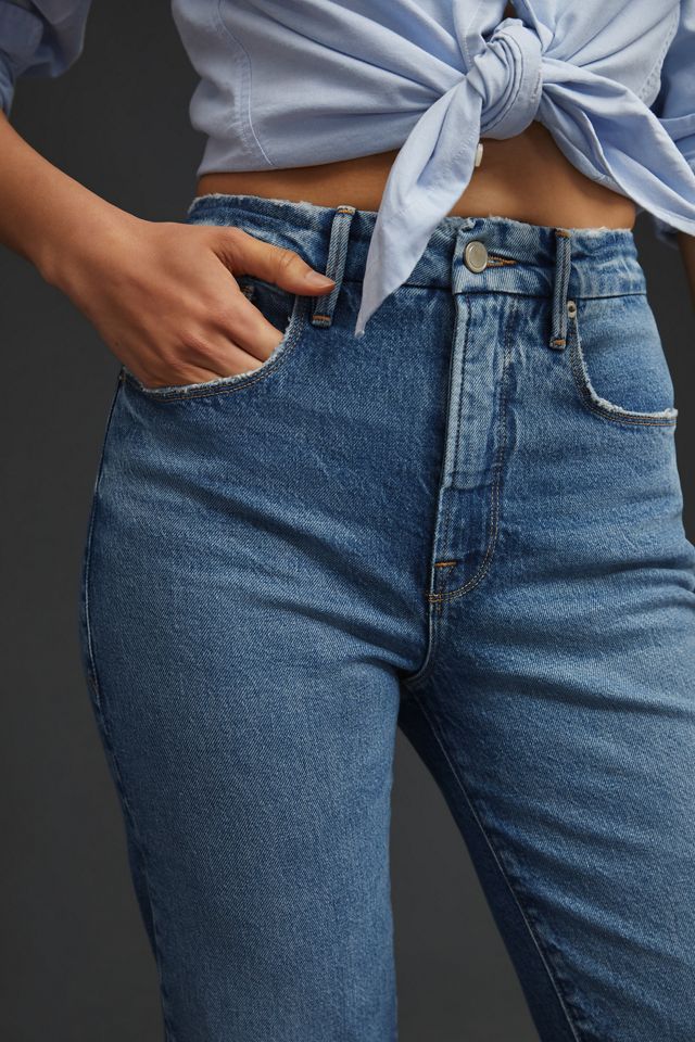 Good American Good Boy Split Pockets High-Rise Straight Jean #2