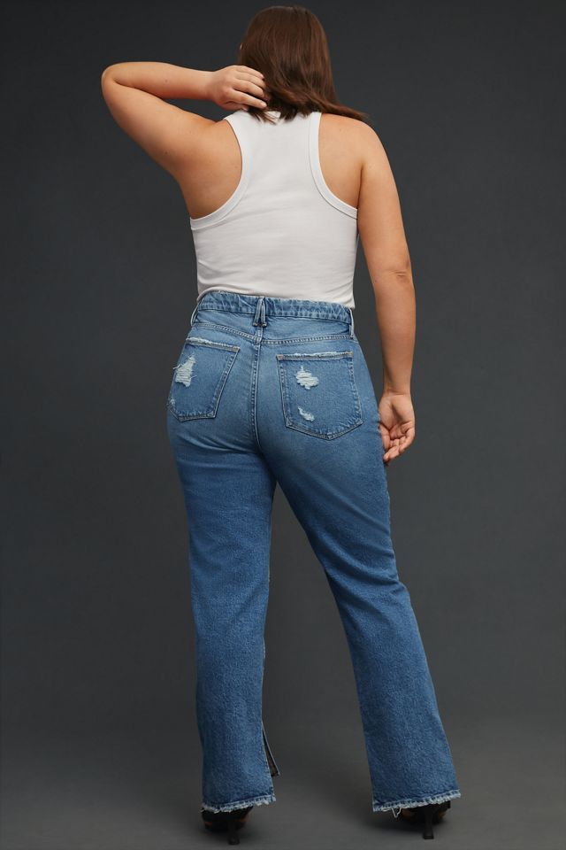 Good American Good Boy Split Pockets High-Rise Straight Jean #9