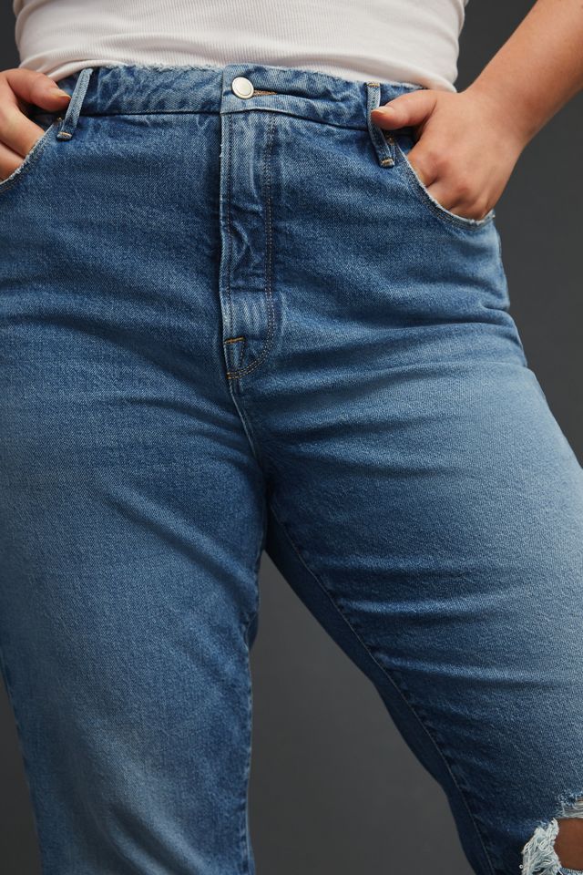 Good American Good Boy Split Pockets High-Rise Straight Jean #10