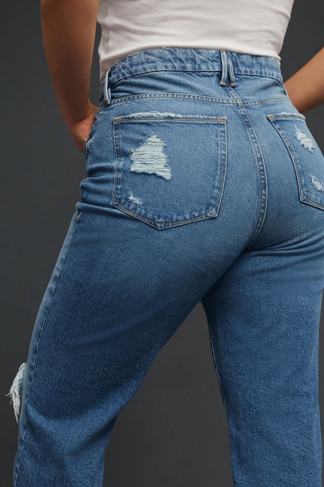 Good American Good Boy Split Pockets High-Rise Straight Jean #11