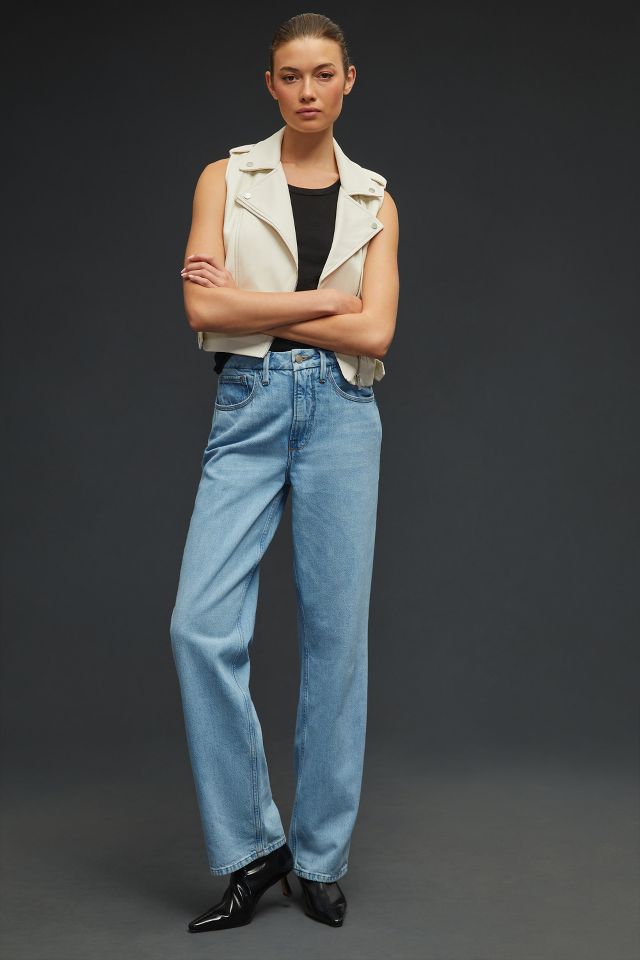 Good American Good '90s High-Rise Straight Jeans | Anthropologie