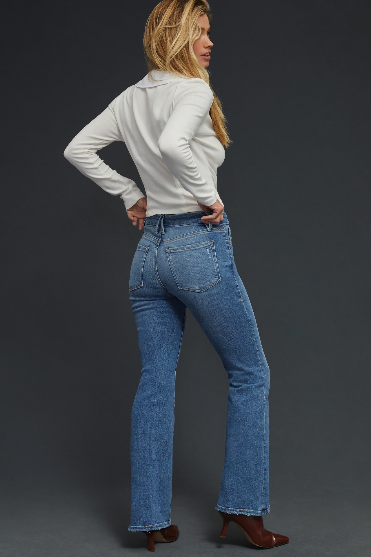 Good American Petite Bootcut Jeans