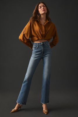 Good American Good Curve High-rise Straight Jeans In Blue