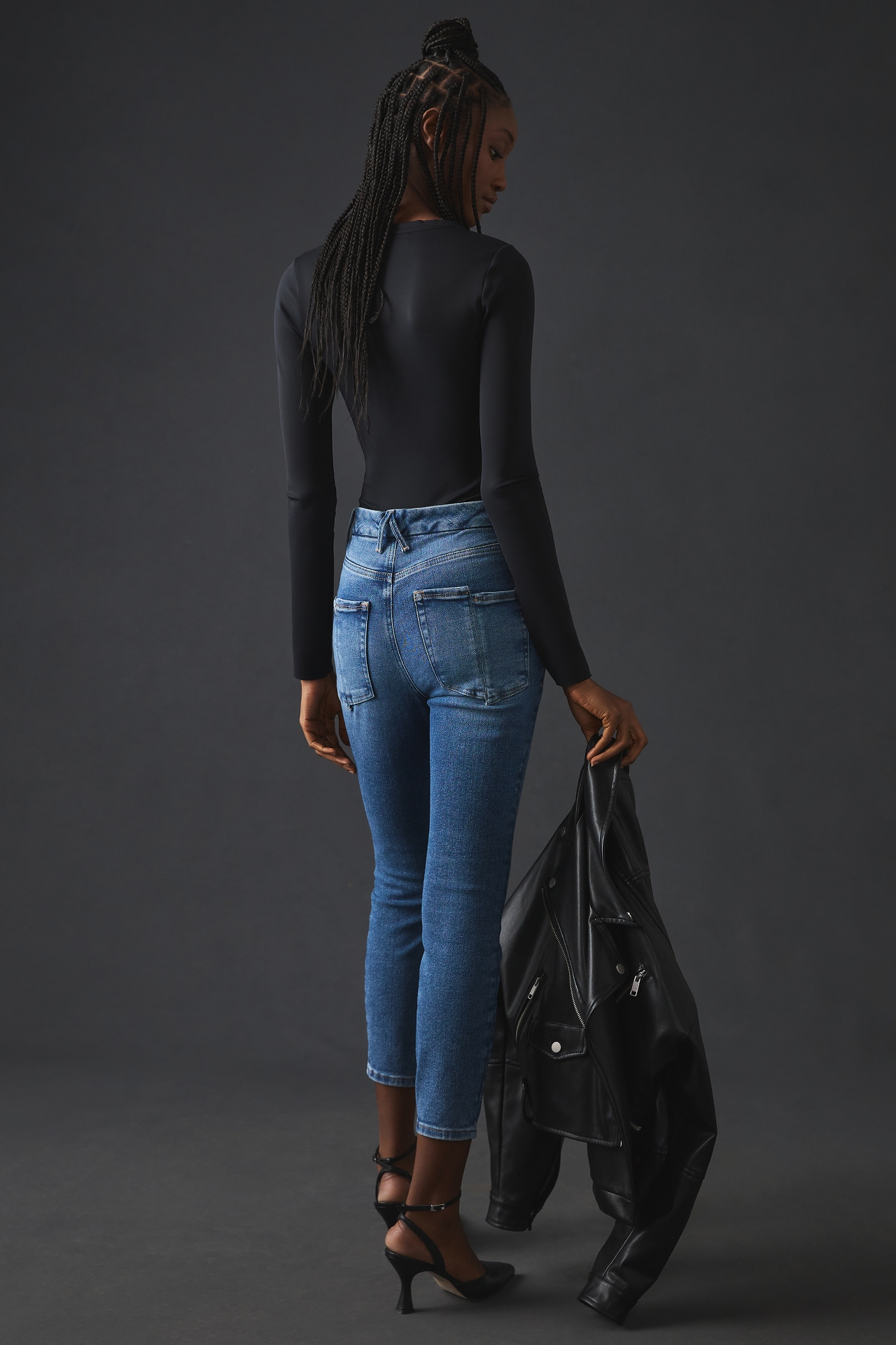 Good American Waist Crop Jeans