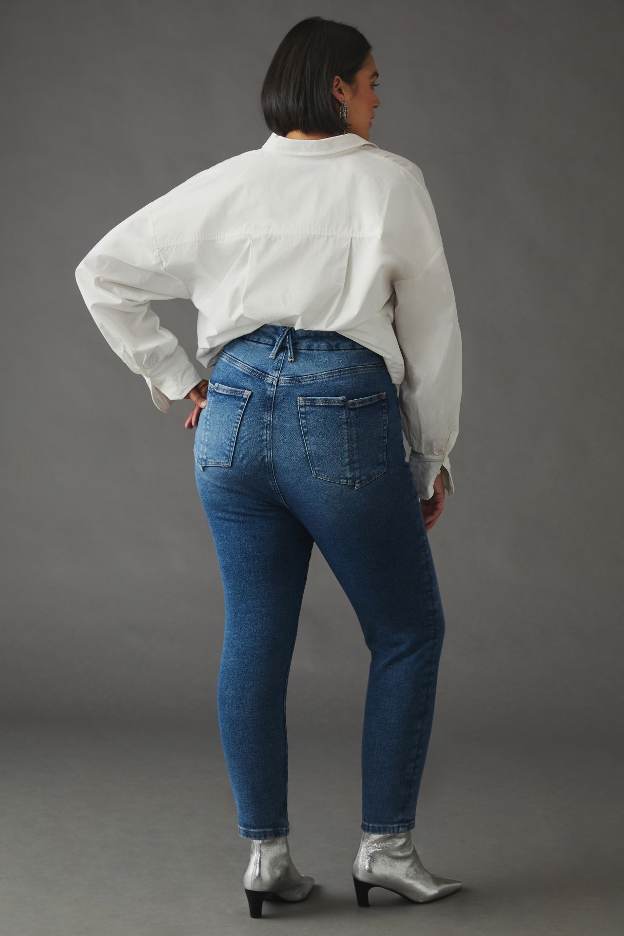 Good American Waist Crop Jeans