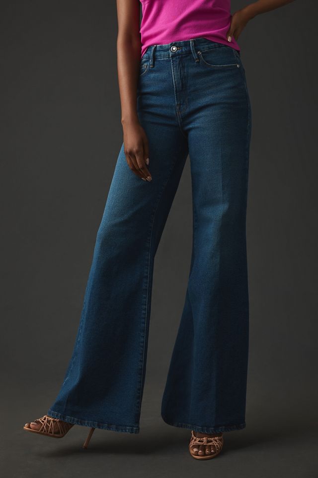 Good American Good Waist Palazzo Jeans #1