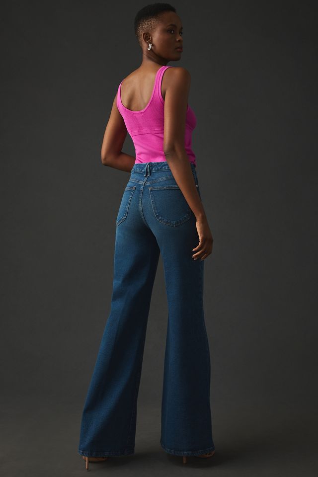 Good American Good Waist Palazzo Jeans #5