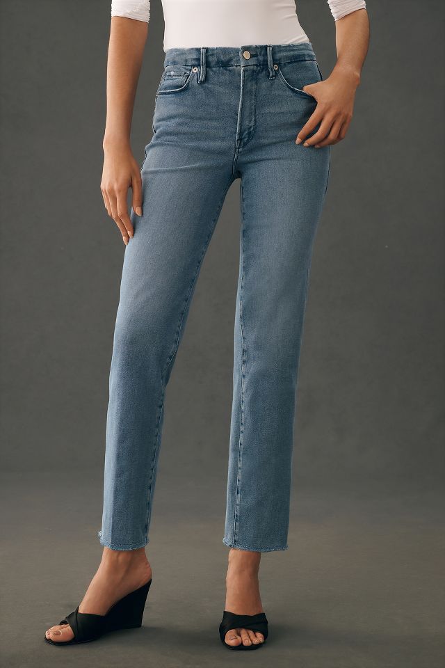 Good American Good Straight High-Rise Jeans