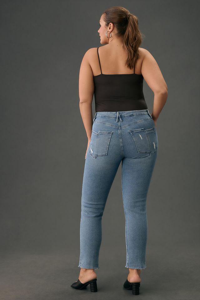 Good American Good Straight High-Rise Jeans