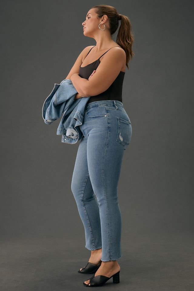 Good American Good Straight High-Rise Jeans | Anthropologie