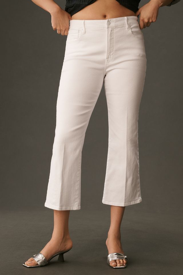 Good American Good Legs High-Rise Cropped Mini Boot Jeans #6