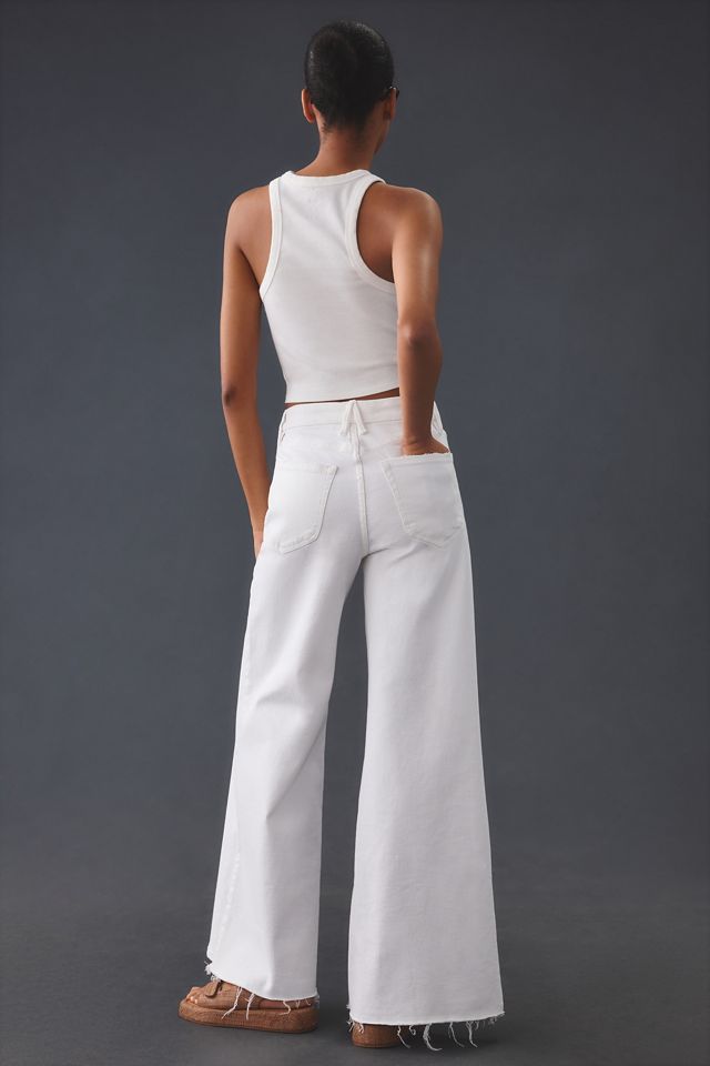 Good American Good Waist Palazzo High-Rise Crop Jeans #3