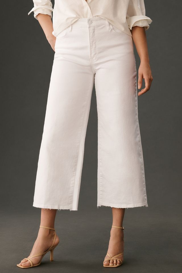Good American Good Waist Palazzo High-Rise Crop Jeans #8