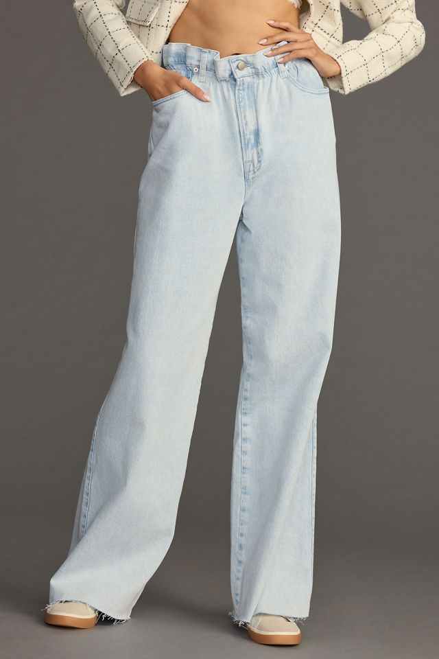 Good American Paperbag High-Rise Wide-Leg Jeans #1