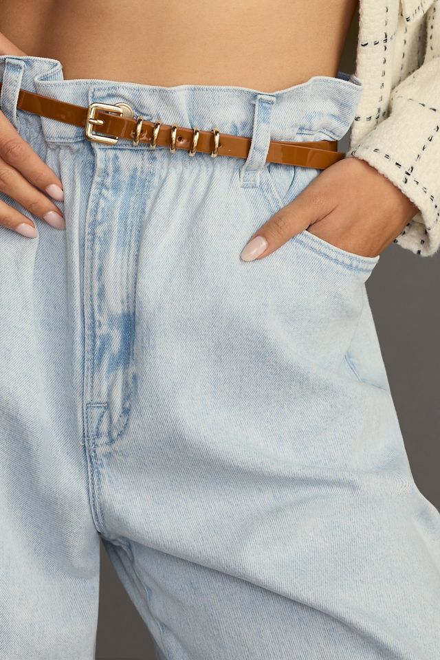Good American Paperbag High-Rise Wide-Leg Jeans #3