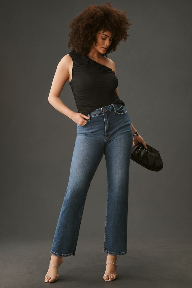 Good American Good Boy High-Rise Cropped Straight Jeans #5