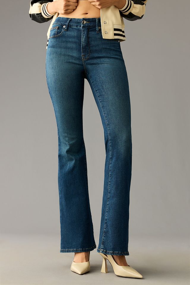Good American Good Legs High-Rise Flare Jeans #1