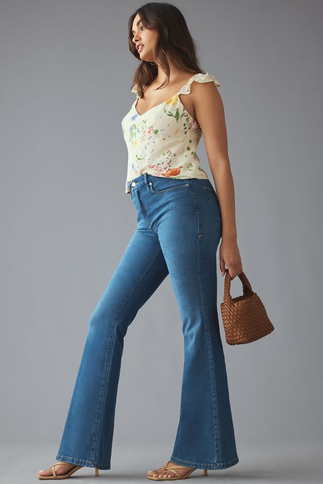 Good American Good Legs High-Rise Flare Jeans #4