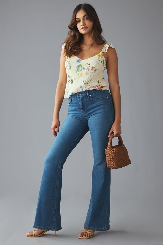 Good American Good Legs Flare Jeans